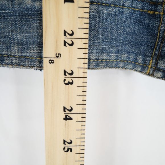 Calvin Klein Jeans Women's Collarless Denim Jacket Biker Trucker Style Size M - Picture 13 of 13